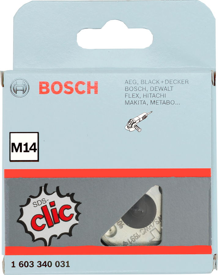 Bosch clic 快速鎖定螺帽 M14，適用於角磨機。